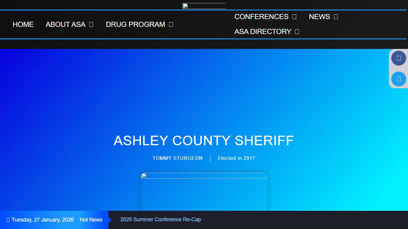 ASHLEY COUNTY SHERIFF – Arkansas Sheriff Association